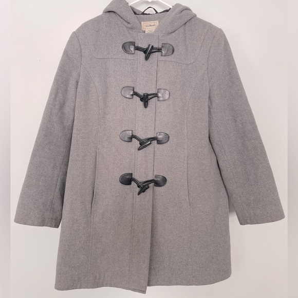 Petite Medium Women’s LL Bean Classic Lambswool Duffel Coat - Picture 1 of 3